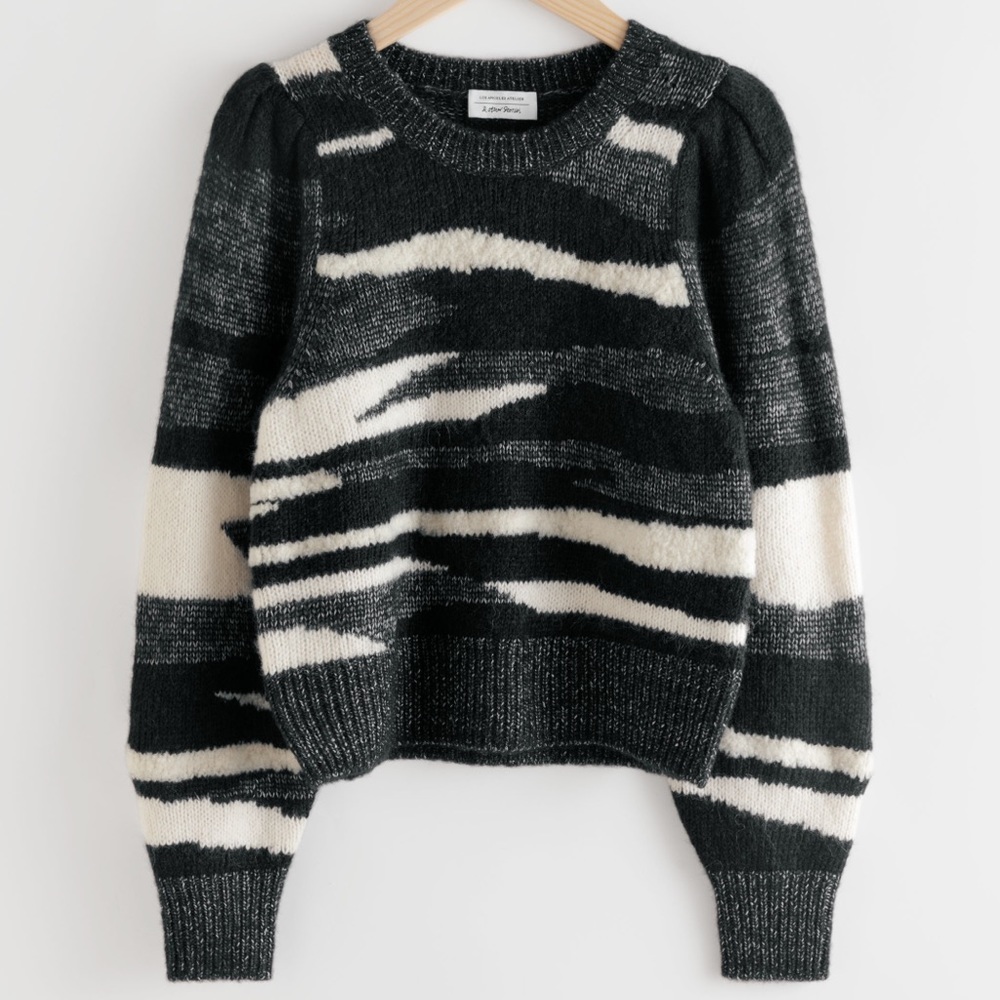 & Other Stories Zebra Sweater